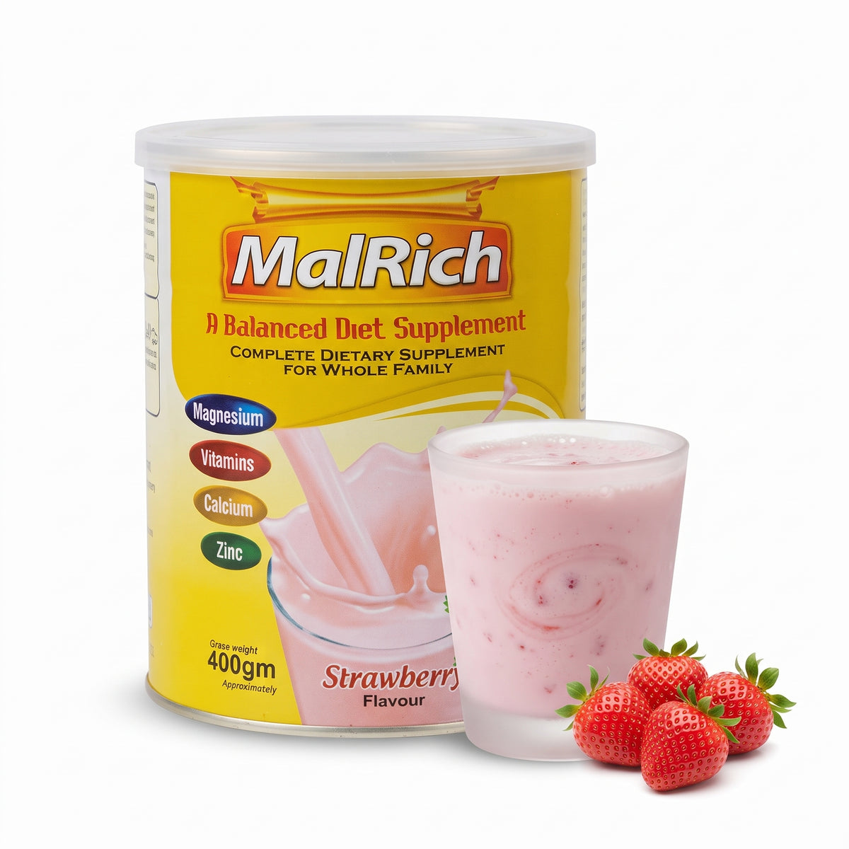 MalRich Milk Supplement - Strawbery Flavour